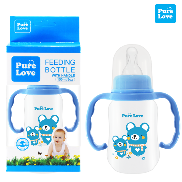 Pure Love Baby Feeding Feeder Bottle Transparent 150ml/5oz - Image 6