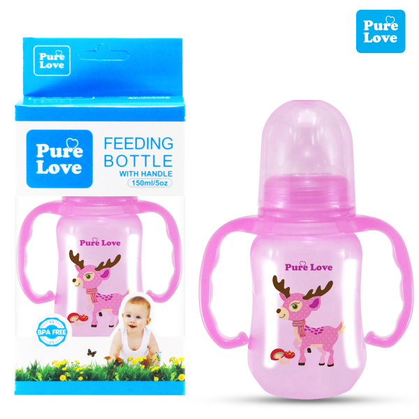 Pure Love Baby Feeding Feeder Bottle Semi Coloured 150ml/5oz - Image 5