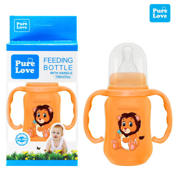 Pure Love Baby Feeding Feeder Bottle Coloured 150ml/5oz - Image 7