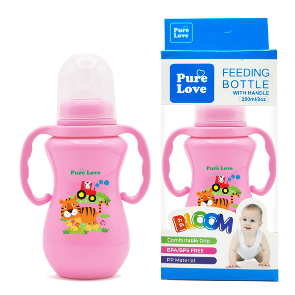 Pure Love Baby Feeding Feeder Bottle Coloured Bloom Series - 280ml/9oz - Image 4