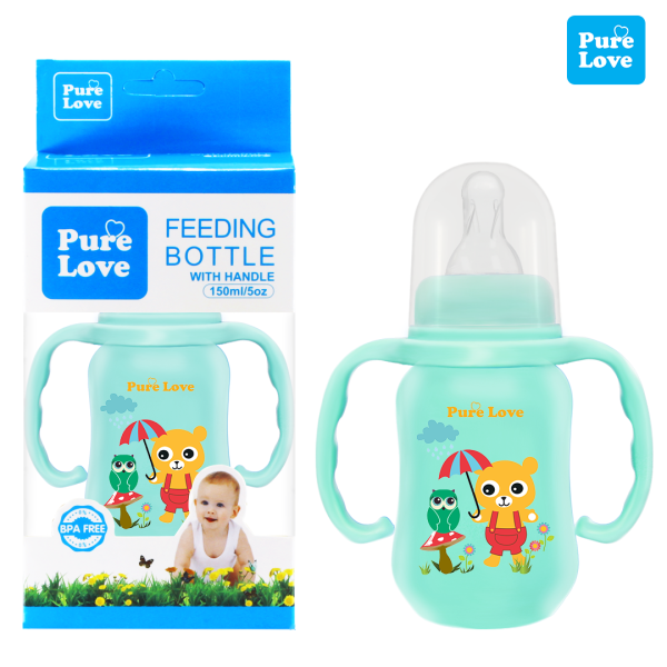 Pure Love Baby Feeding Feeder Bottle Coloured 150ml/5oz - Image 8