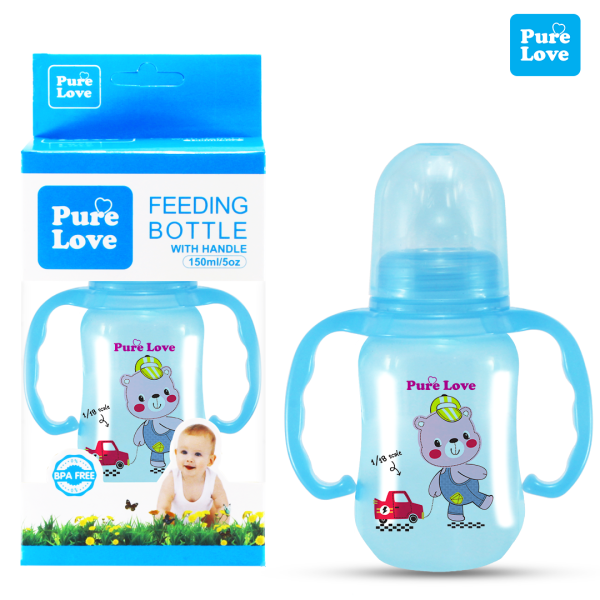 Pure Love Baby Feeding Feeder Bottle Semi Coloured 150ml/5oz - Image 3