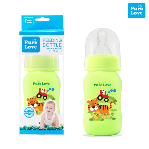 Pure Love Baby Feeding Feeder Bottle Coloured 75ml/2.5oz. - Image 8