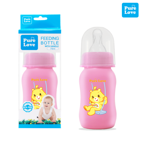 Pure Love Baby Feeding Feeder Bottle Coloured 75ml/2.5oz. - Image 7