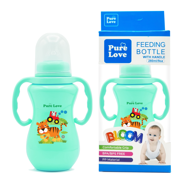 Pure Love Baby Feeding Feeder Bottle Coloured Bloom Series - 280ml/9oz - Image 3