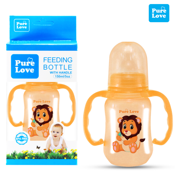 Pure Love Baby Feeding Feeder Bottle Semi Coloured 150ml/5oz - Image 2
