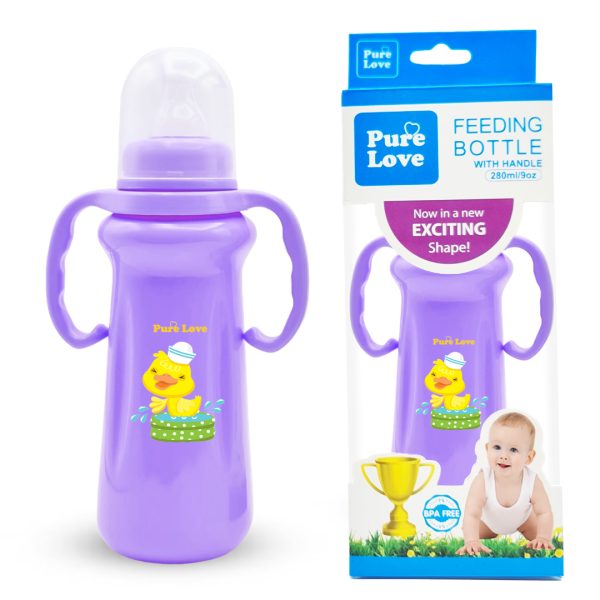 Pure Love Baby Feeding Feeder Bottle Coloured Trophy Series - 280ml/9oz - Image 2
