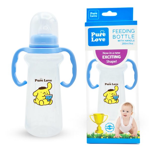 Pure Love Baby Feeding Feeder Bottle – Trophy Series (Transparent, 280ml / 9oz) - Image 7