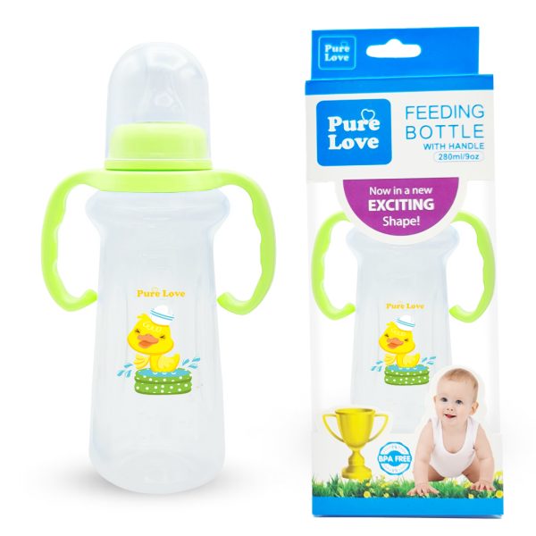 Pure Love Baby Feeding Feeder Bottle – Trophy Series (Transparent, 280ml / 9oz) - Image 8