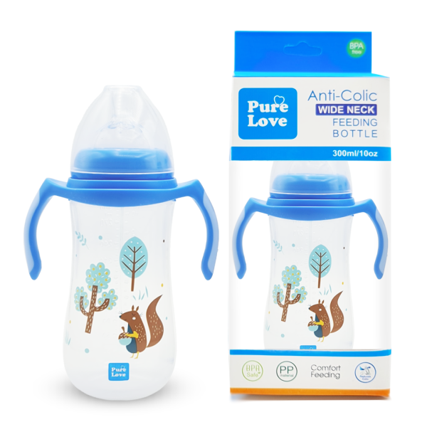 Pure Love Anti-Colic Baby Feeding Feeder Bottle – 300ml / 10oz - Image 4