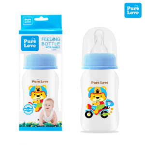 Pure Love Baby Feeding Feeder Bottle Transparent 75ml/2.5oz.