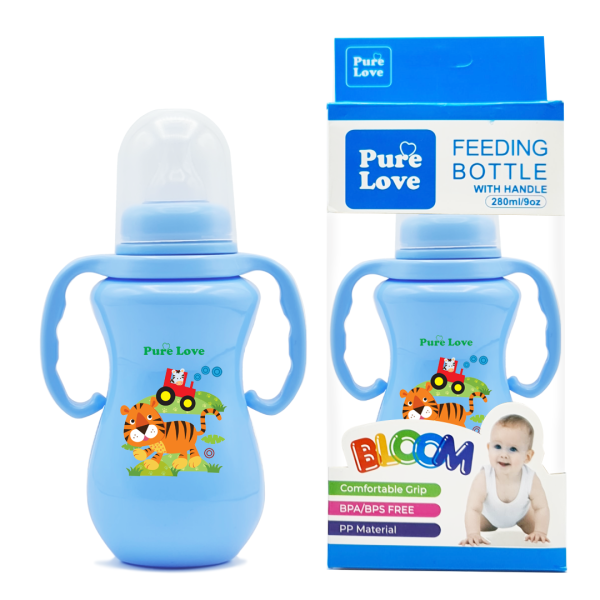Pure Love Baby Feeding Feeder Bottle Coloured Bloom Series - 280ml/9oz - Image 2