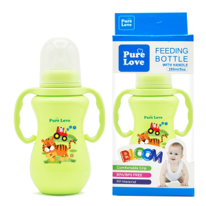Pure Love Baby Feeding Feeder Bottle Coloured Bloom Series - 280ml/9oz