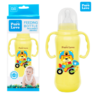 Pure Love Baby Feeding Feeder Bottle Coloured 280ml/9oz