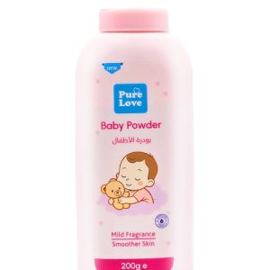 Pure Love Mild Fragrance Baby Powder 200g - Gentle Skin Care for Sensitive Skin, Moisturizing, Hypoallergenic